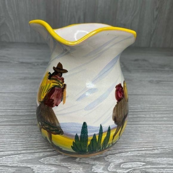 Vintage clay Peru Llama Pottery Pitcher F.C.A. decoration creamer - Picture 3 of 7